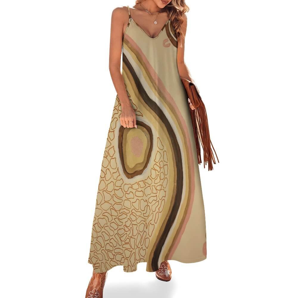 Spaghetti Strap Ankle-Length Dress Long dress - Walkaboutgirl 