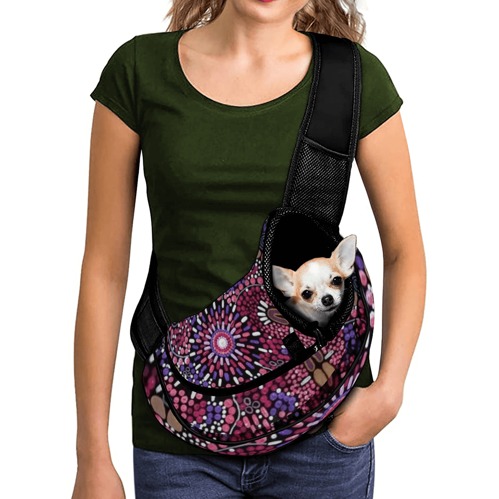 Custom Dog Knapsack Pet Dog Sling Carrier Bags Puppies Crossbody Carrier - Walkaboutgirl 
