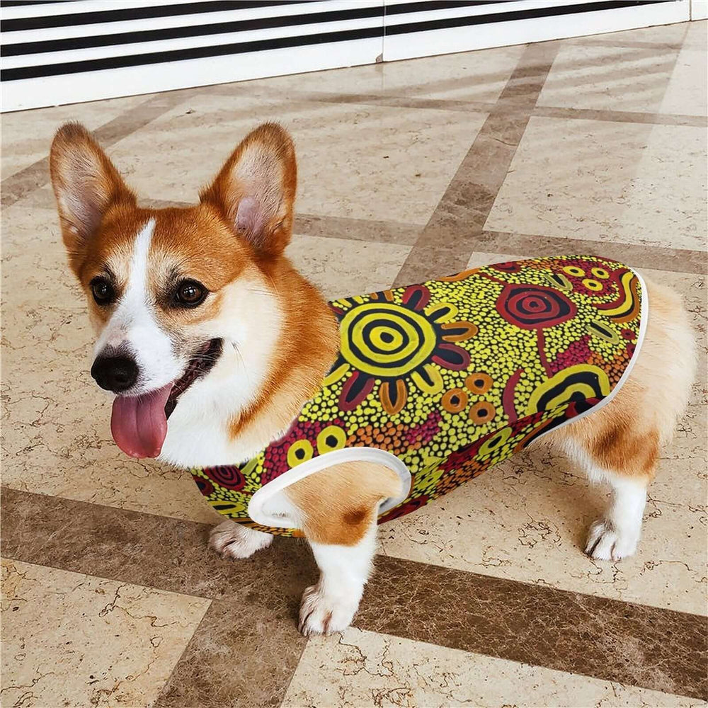 Custom Dog Vests-Fully Printed Mesh Pet Tank Tops - Walkaboutgirl 