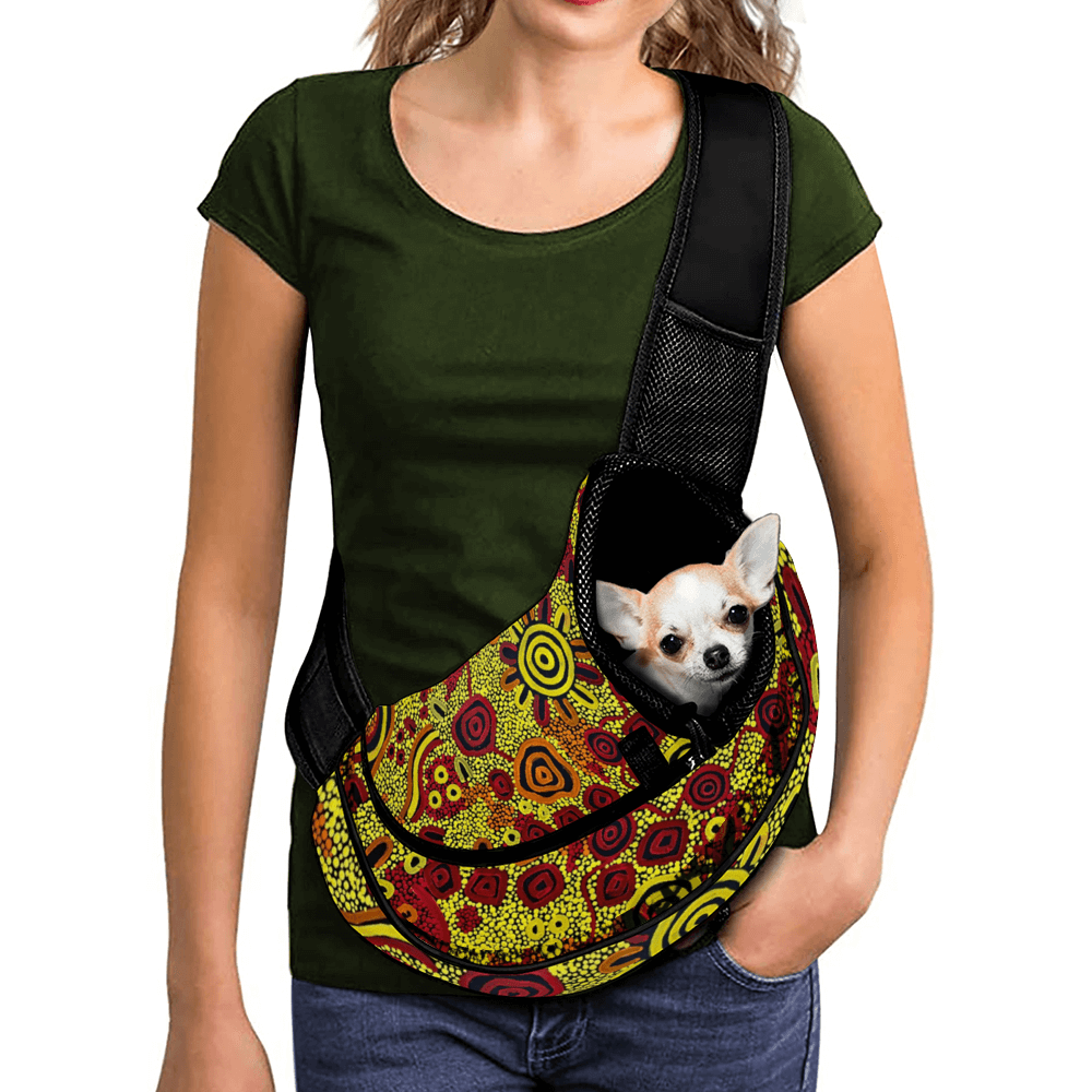 Custom Dog Knapsack Pet Dog Sling Carrier Bags Puppies Crossbody Carrier - Walkaboutgirl 
