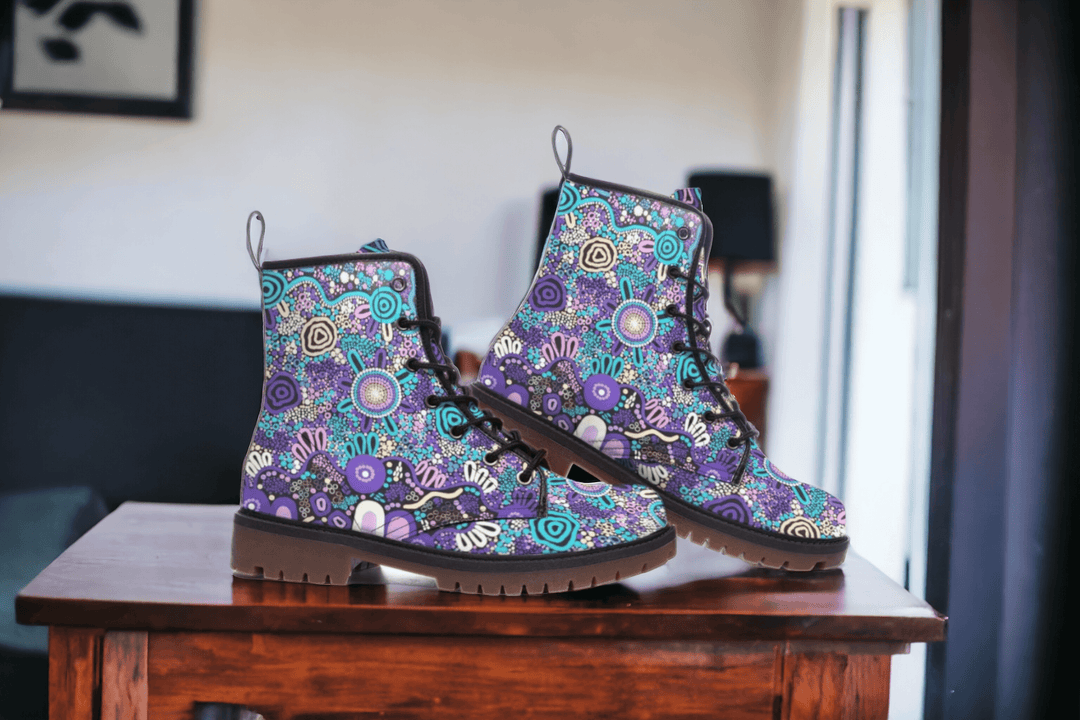 martin boots aboriginal design