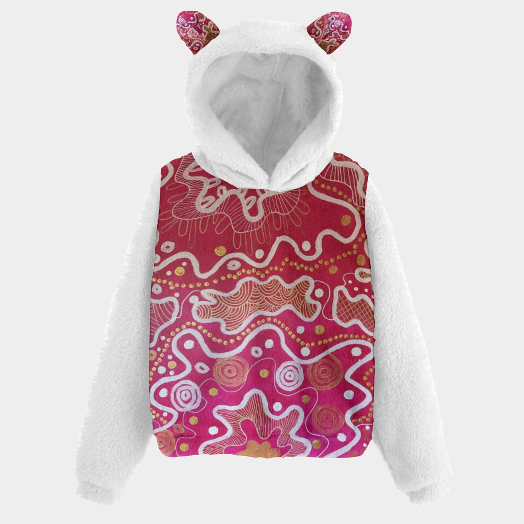 Kid’s Borg Fleece Sweatshirt With Ear - Walkaboutgirl 