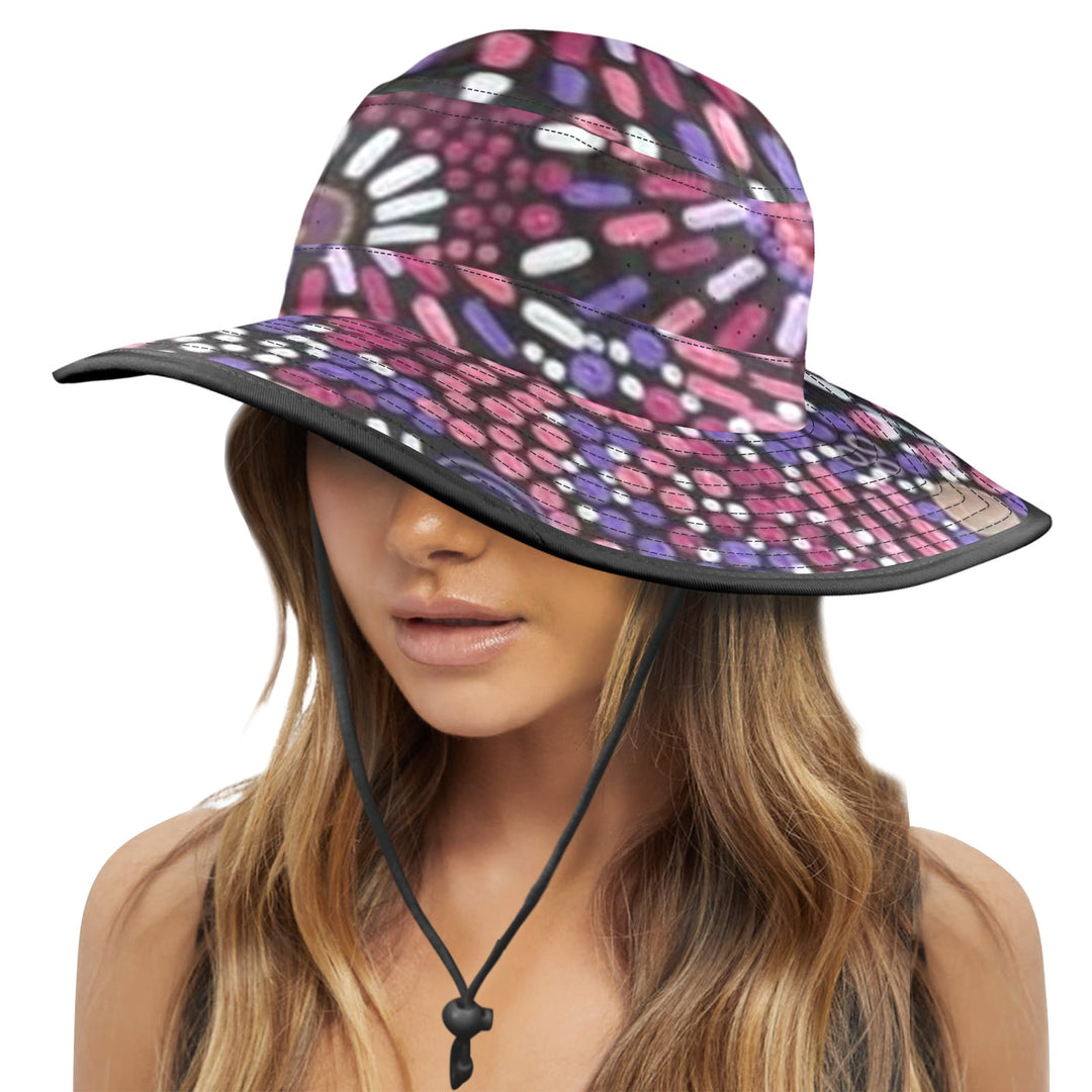 Wide Brim Bucket Hat: - Walkaboutgirl 