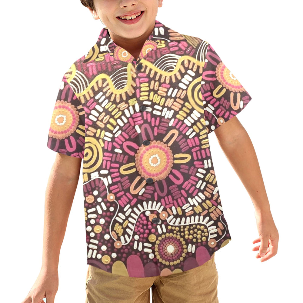 Little Boys' Hawaiian Shirt - Walkaboutgirl 